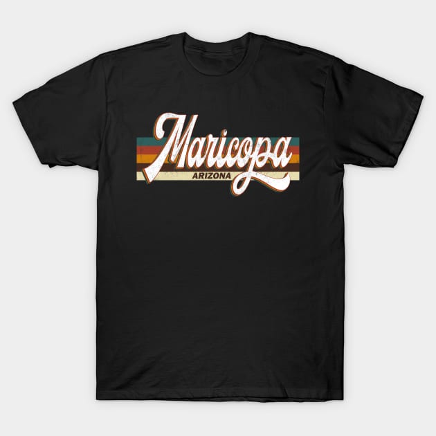 Maricopa Arizona US Vintage Retro City 70s 80s style T-Shirt by Happy as I travel